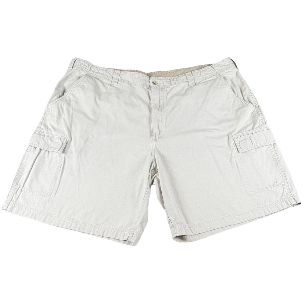 Tommy Bahama Shorts Mens 40 Beige Cargo Flat Front 10 Inseam Casual Summer